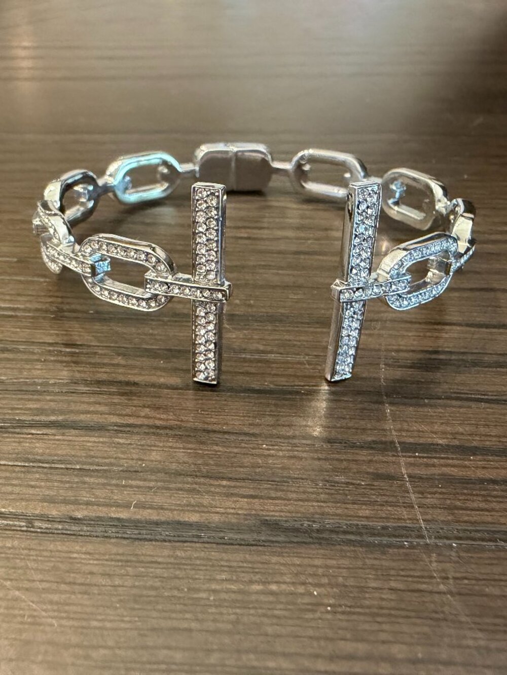 Rhinestone Hinge Bangle